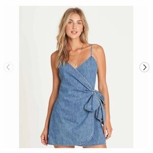 Billabong Denim Wrap Dress